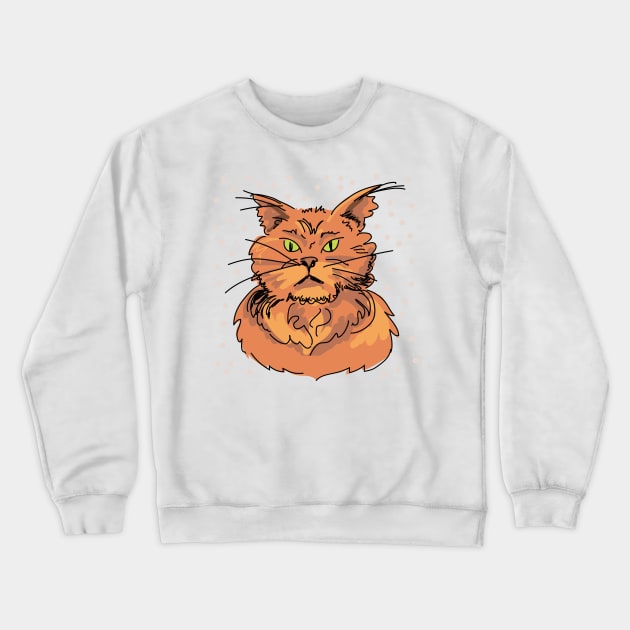 Angry Kitty Crewneck Sweatshirt by SWON Design